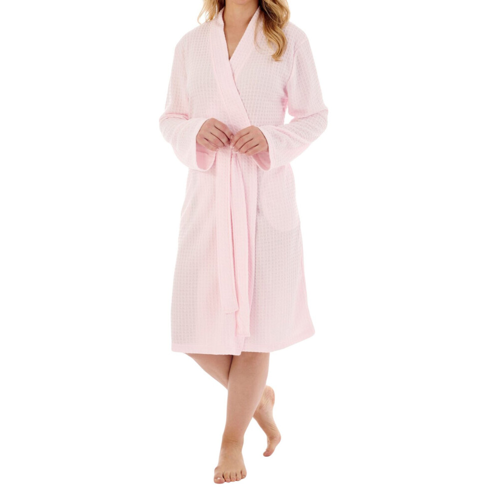 (Pink, Large) Slenderella HC3300 Women's Pink Dressing Gown