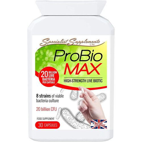 Specialist Supplements ProBio MAX High Strength Probiotics 30 Capsules