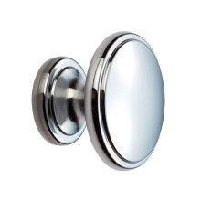 Carlisle Brass FTD524CP Fingertip Oxford Knob, Polished Chrome, 38 mm