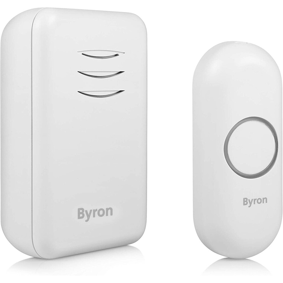 Byron DBY-22311 Wireless Portable Doorbell Set, 150 m Range, 16 Melodies