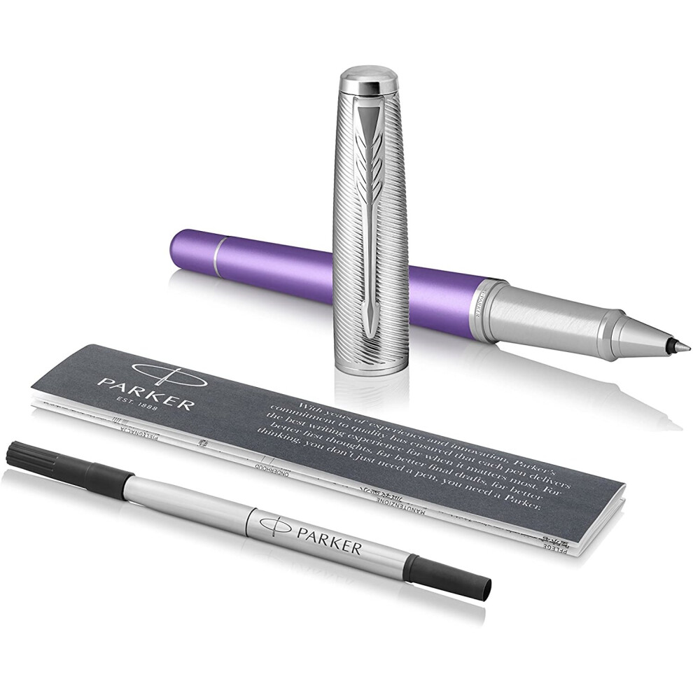 Parker Urban Rollerball Pen, Premium Violet with Fine Point Black, 1931622