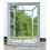 Antique Grey window Mirror Stylish Decor Wall hallway rustic 60x76CM 1