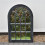Large Black Rustic Window Soho Style Mirror Hallway Vanity 92x62cm 2