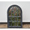 Large Black Rustic Window Soho Style Mirror Hallway Vanity 92x62cm 6