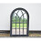 Large Black Rustic Window Soho Style Mirror Hallway Vanity 92x62cm 4