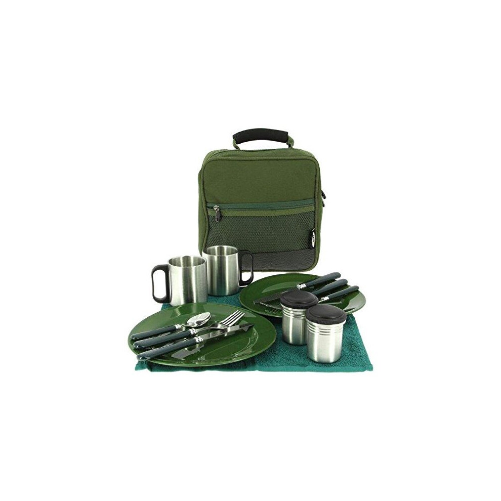 NGT Unisex's Deluxe Cutlery Set, Green, One Size