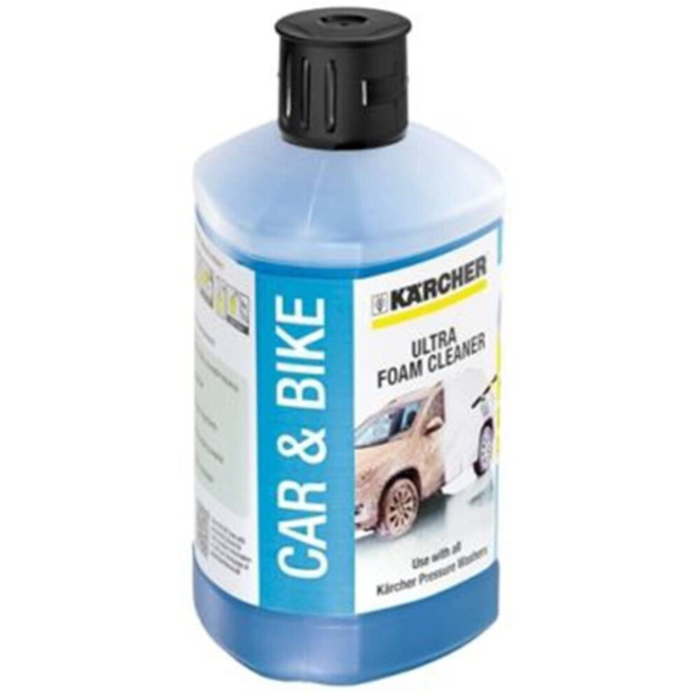 Karcher 1L Ultra Snow Foam Car & Bike Cleaner 3-in-1 Plug & Clean (1 Litre)