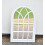 Large White Rustic Window Soho Style Mirror Hallway Vanity 92x62cm 3