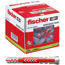 Fischer DUOPOWER Universaldübel leistungsstarker 2-Komponenten-Dübel 10 x 80 mm 25 St.