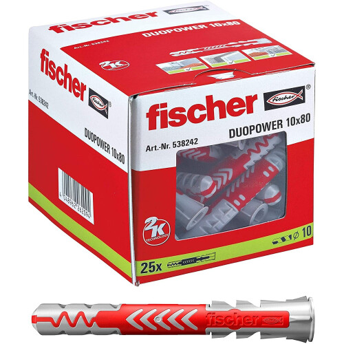Fischer FISCHER DUOPOWER 10X80mm (25stk)