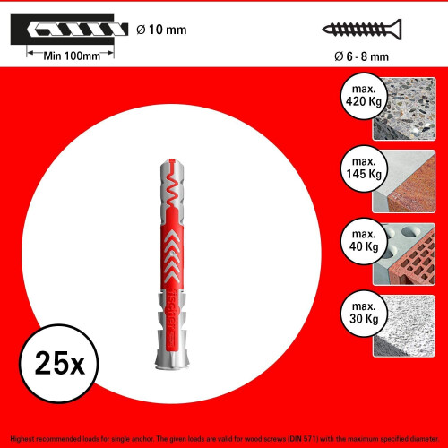 Fischer FISCHER DUOPOWER 10X80mm (25stk) 1