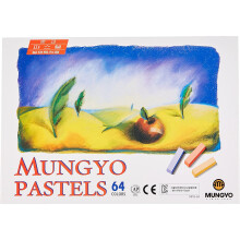 Mungyo Non Toxic Square Chalk Soft Pastel, Pack of 64, Assorted Colours (B441R078-7003A)