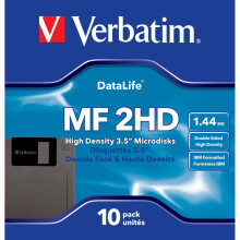 Verbatim 87410 MF2HD 3.5 Inch DS/HD IBM 1.44 MBDiskettes (Pack of 10)