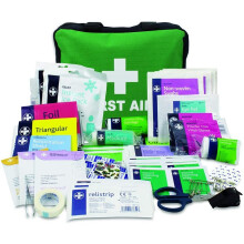 Lewis-Plast Reliance Medical First Aid Kit Bag - 160 Piece Survival Kits - Safety Essentials for Travel Car Home Camping Work Hiking Holiday - Pack