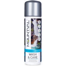 Mountval Wash & Care, performance wash-in cleaner for technical and wet weather clothing and equipment with climatic membranes, including GORE-TEX,