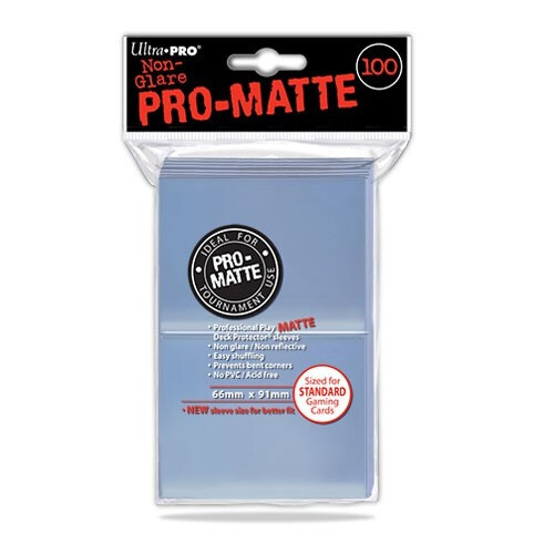 Ultra Pro Pro Matte Clear Standard Deck Protectors (100 Sleeves) - Board Game