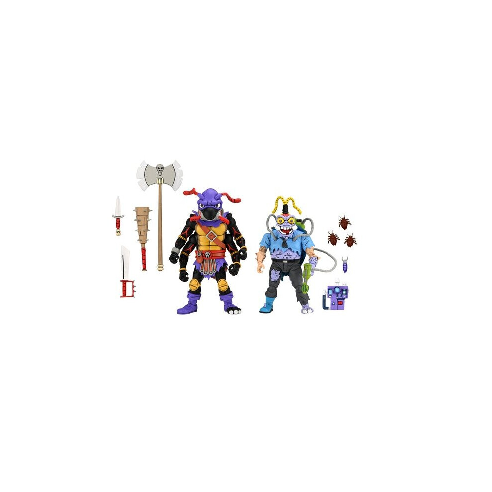 Photos - Action Figures / Transformers NECA TMNT Cartoon Antrax And Scumbag 2-Pack 7 Inch Scale Action Figures 