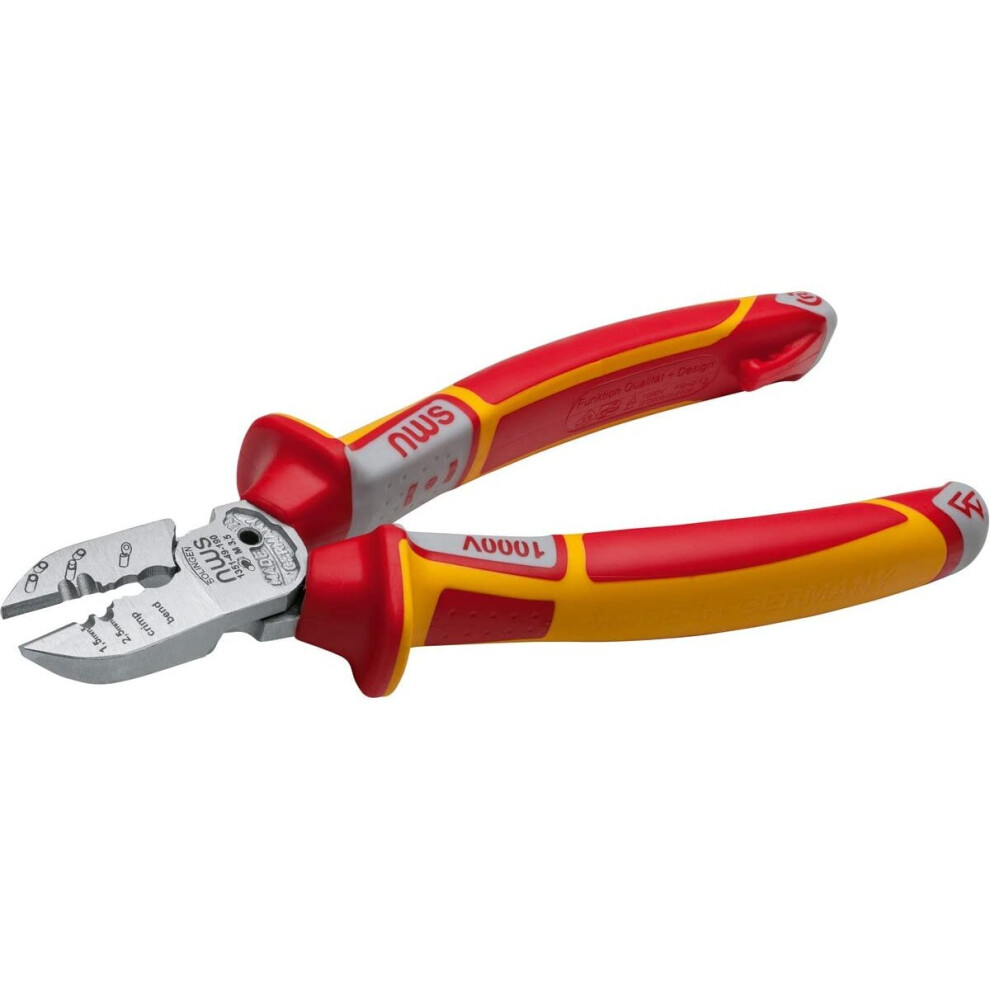 Nws 1351-49-Vde-190-Sb Electrician's Side Cutter, Silver/Red/Yellow 4003758635513