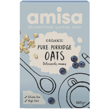Amisa Organic Gluten Free Porridge Oats 325g (Pack of 6)