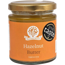 Nutural World - Smooth Hazelnut butter (170g) - 100% Pure / Single Ingredient - Great Taste Award winner