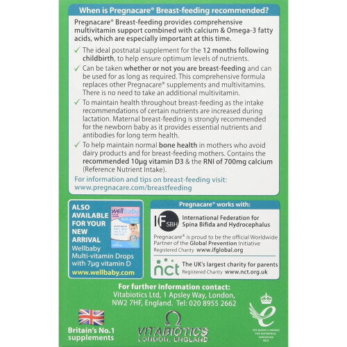 Pregnacare Pregnacare Vitabiotics Breast-Feeding, 84 Tablets 1