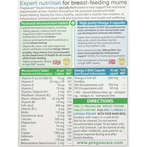 Pregnacare Pregnacare Vitabiotics Breast-Feeding, 84 Tablets 2