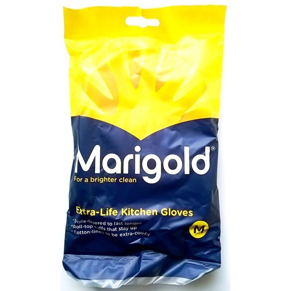 Marigold Extra Life Kitchen Gloves Medium - 3 pairs-image-OPC-P8W97ZW-NEW