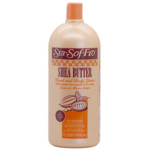 Sta Sof Fro Shea Butter Hand & Body Lotion 33.8 oz - Restores Skin Moisture & Elasticity, Non-Sticky, Fast Absorption