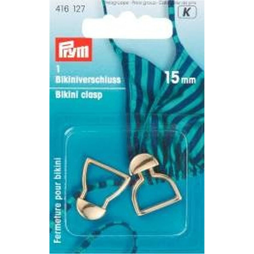 Prym Bikini and Belt Clasp Hook Metal 15 mm Silver col