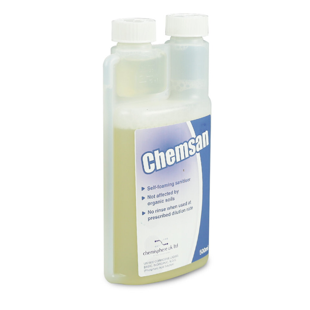 ChemSan Self Foaming No Rinse Sanitiser - 500ml