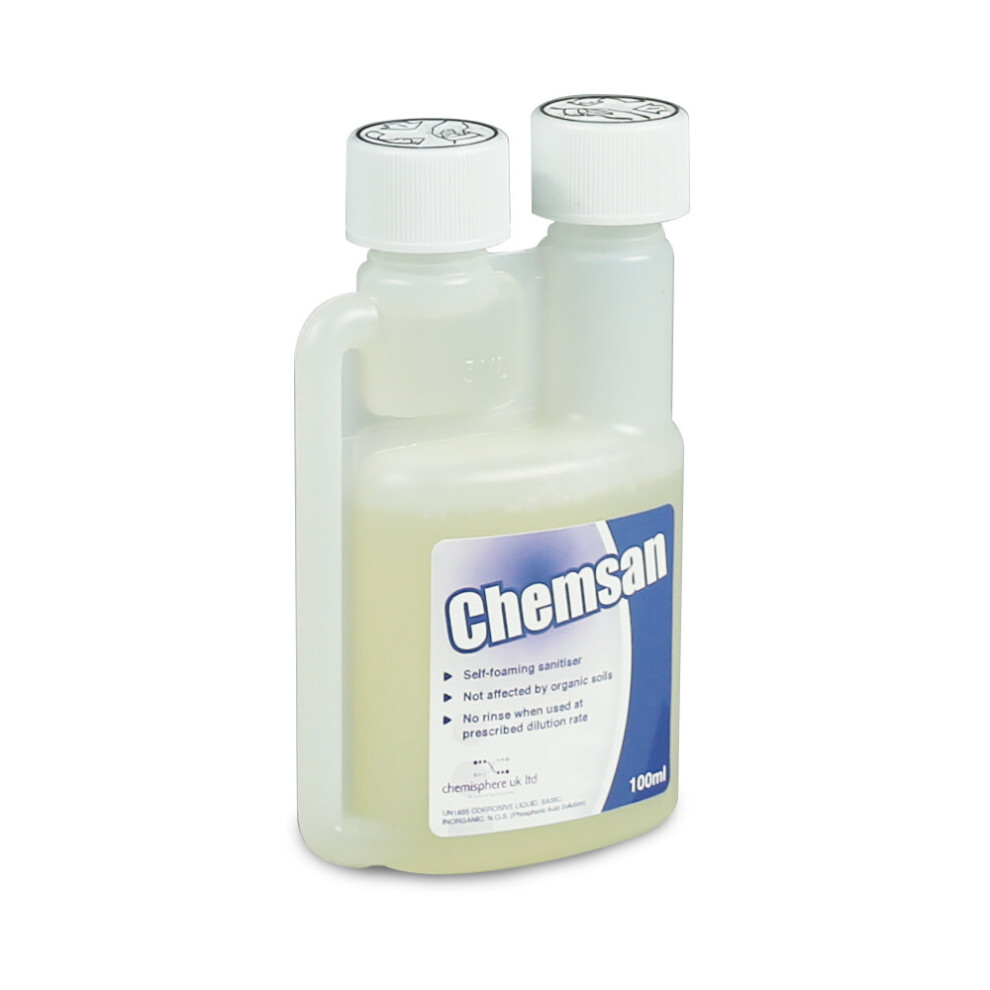 Chemsan Self Foaming No Rinse Sanitiser - 100Ml