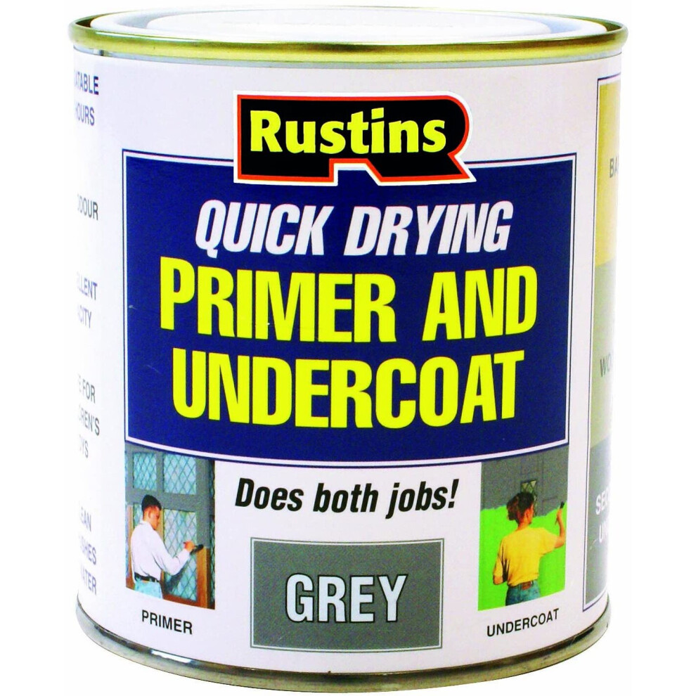 Rustins GYPU500 500ml Quick Dry Primer Undercoat - Grey