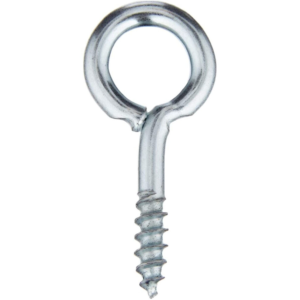 Photos - Nail / Screw / Fastener Merriway BH00102 Steel Zinc Plated Screw In Eye, 25 mm  - Pack of 30(1 inch)