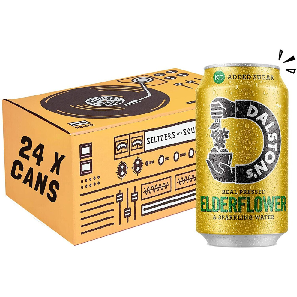 Dalston's  Elderflower Soda 330ml Can [Pack of 24] - Image 6