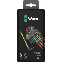 Wera 967SPKL/9BO Multicolour TX-key set, TX8 - TX40, 9pc, 05073599001