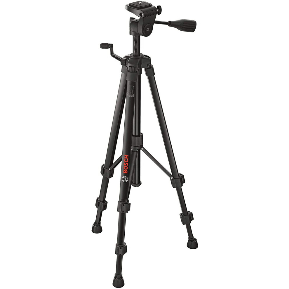 Bosch Professional 0601096B00 Tripod for Lasers and Levels BT 150 (Height: 55 - 157 cm, Thread: 1/4"), Blue, 10.8 cm*58.8 cm*11.6 cm