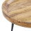 Beliani Mango Coffee Table Light Wood and Black EDNA 3
