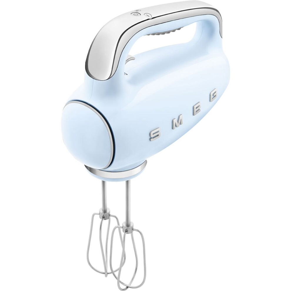 Smeg 50's Retro HMF01PBUK Hand Mixer with 3 Accessories - Pastel Blue