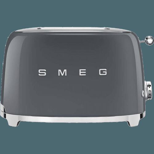 Smeg Smeg 50's Retro TSF01GRUK 2 Slice Toaster - Grey
