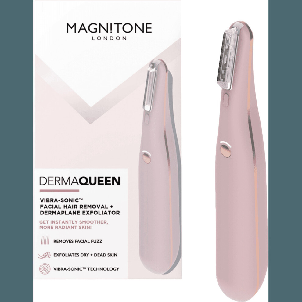 Magnitone DermaQueen Facial Hair Removal & Dermaplane Exfoliator - Pink