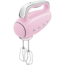 Smeg 50's Retro HMF01PKUK Hand Mixer with 3 Accessories - Pink