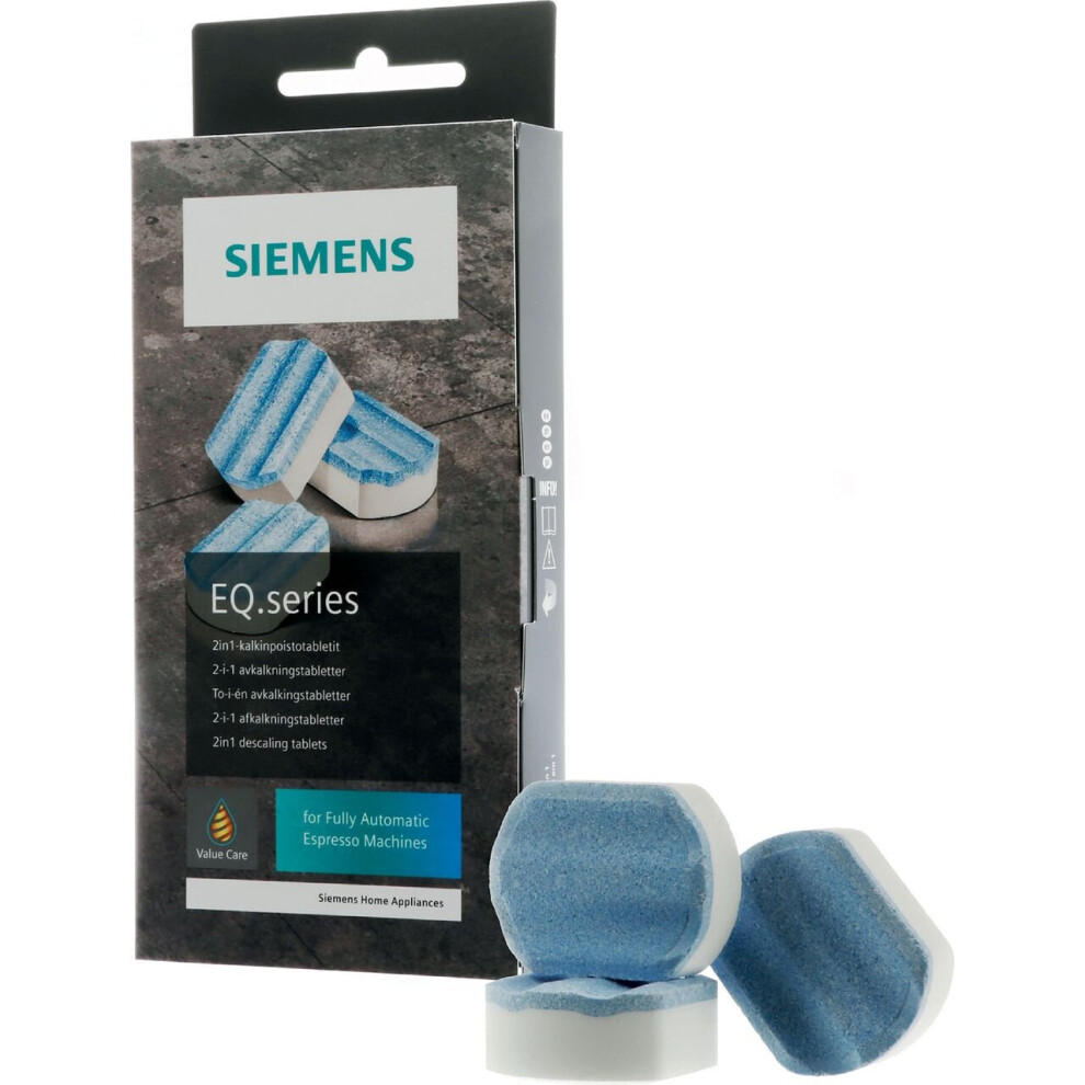 TZ80002B 2-in-1 Descaling Tablets for Siemens Fully Automatic Coffee Machines