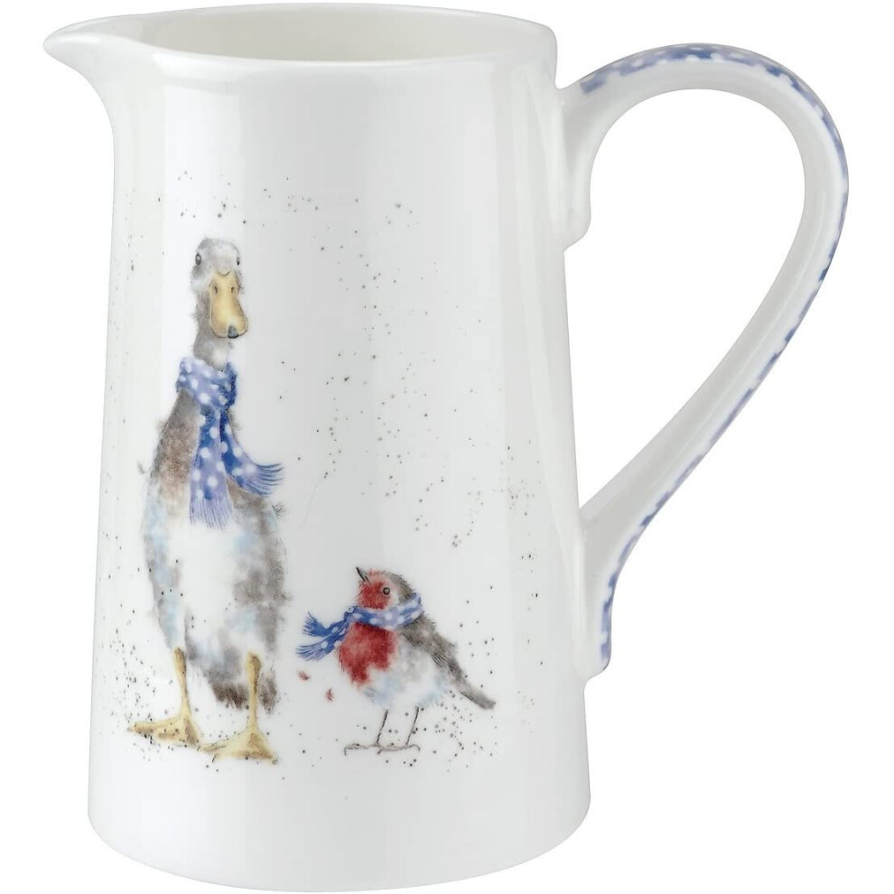 Portmeirion Home & Gifts Wrendale Jug (Duck & Robin), Bone China, Multi Coloured, 14.5 x 9.5 x 15 cm