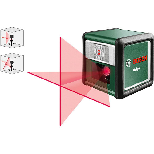 Bosch Bosch Laser Level Quigo with Clamp (3rd Generation, Range: 10 m, in Cardboard Box) 1