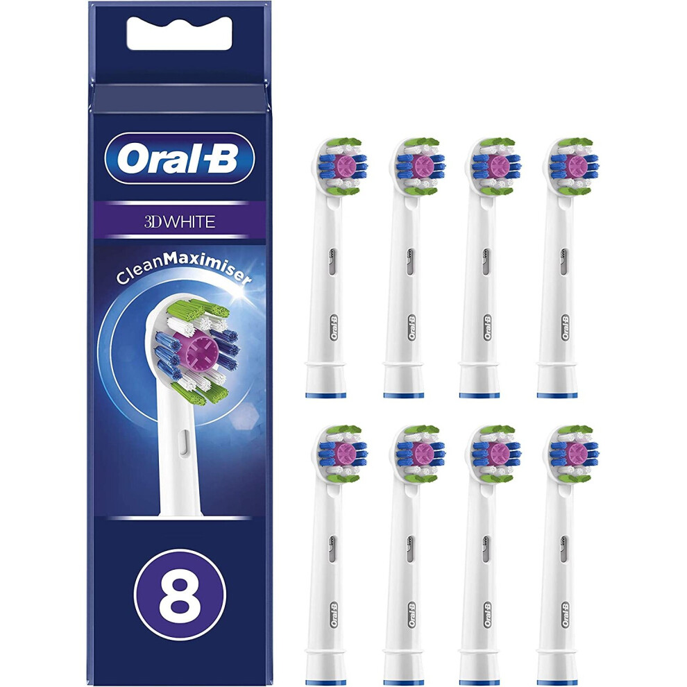 Oral-B 3D White Replacement Heads with Cleanmaximiser Technology