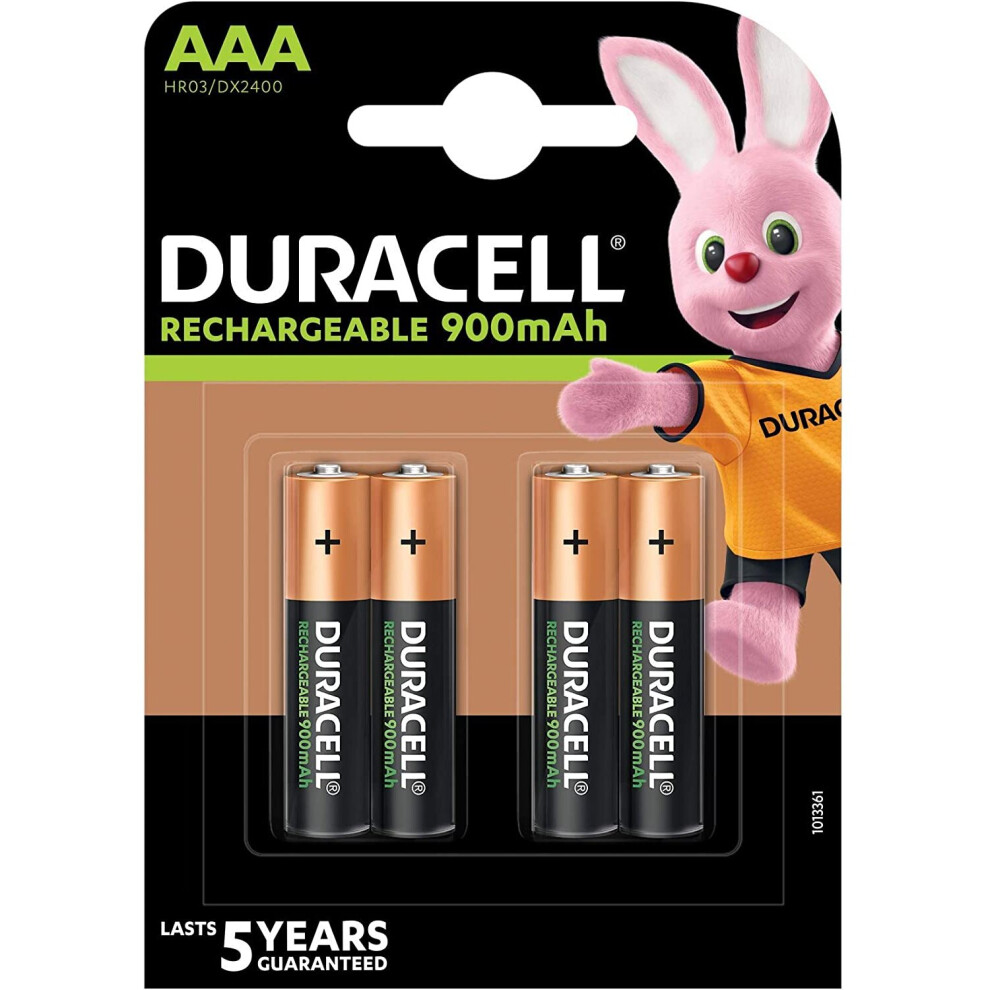 Duracell 5000394203822 Stay Charged Nimh AAA 900 mAh 4pk Battery