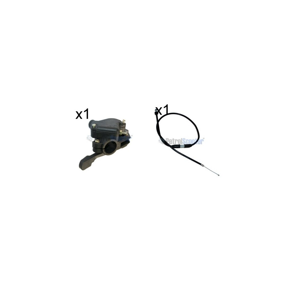 Thumb Throttle Cable Mini Moto Quad Bike Quadard Restrict Twist 49Cc Minimoto Black 5055583066665