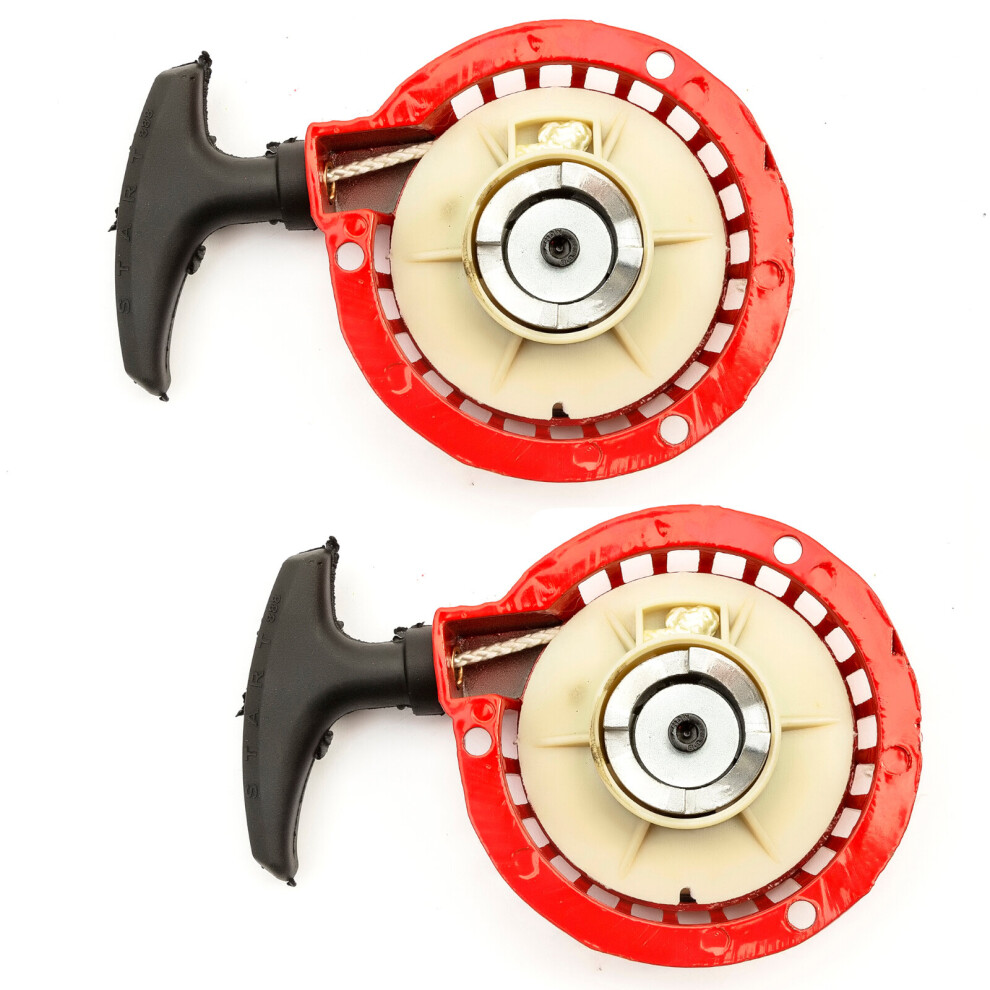 Petrolscooter 2 X Mini Moto Pull Start Pullstart 47Cc 49Cc Minimoto Quad Dirt Bike Atv Red