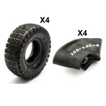 4x Midi Mini Moto 4" Tyre + Inner Tube 3.50-4 350-4 300-4 3.00-4 3.00x4 4 Inch