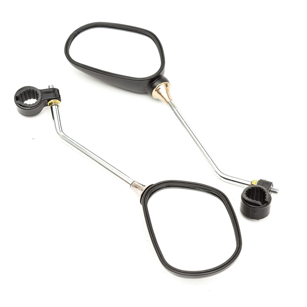 Petrolscooter Universal Rear View Handlebar Adjustable Mirrors & Reflector Mobility Scooter